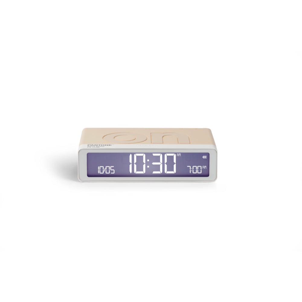 นาฬิกาตั้งโต๊ะขนาดเล็ก LEXON Flip+ Alarm Clock PANTONE สีทราย_0